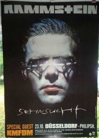 Rammstein Sehnsucht Dusseldorf 1997 Poster