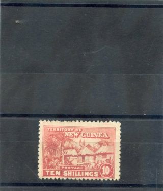 Guinea Sc 12 (sg 135) F - Vf Og Or Lh 1925 10sh Dull Rose $275