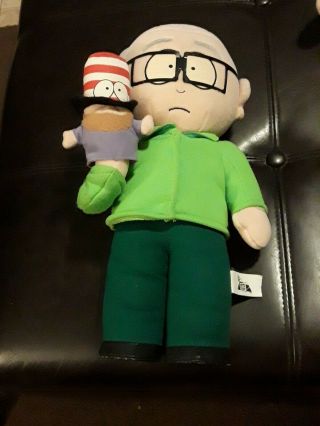 South Park Large Mr Garrison And Mr Hat Puppet Stuffed Toy Rare 1998 Vintage