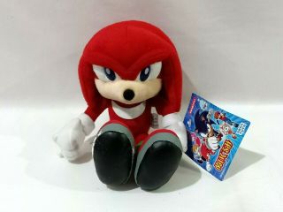 Official Sonic X Knuckles Plush Toy Doll Sega 2003 The Hedgdehog Japan 8.  5 " Tag