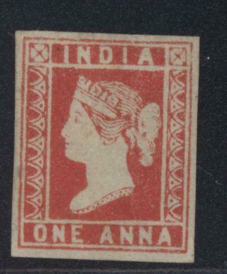 India 1854 Qv One Anna Litho -