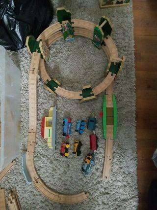 Learning Curve Thomas The Train Racing Down The Rails Set W/ Trains See Descr.