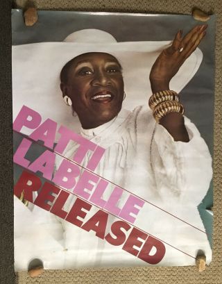 Xl 1980 43x34.  5 Record Store Promo Poster For Pattie Labell Released Album Rare