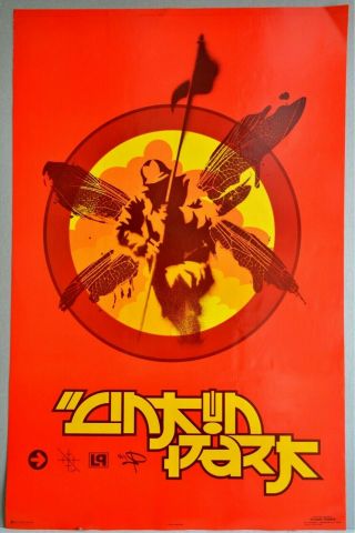 " Linkin Park Hybrid Theory " Poster 2001,  Scorpio Poster,  34 " X 22 ",  Mnt