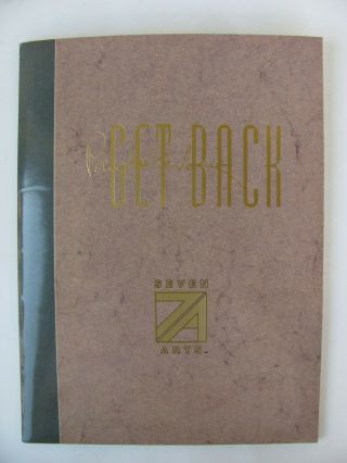 The Beatles Paul Mccartney " Get Back " Concert Film Seven Arts Press Kit 1991