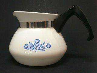 Vintage Corning Ware Blue Cornflower Series 3 Cup Coffee Tea Pot - No Lid