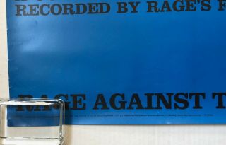 RAGE AGAINST THE MACHINE Renegades 2000 US Epic Records PROMO Only POSTER RATM 2