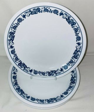 8 Corelle Old Town Blue 8 1/2 " Luncheon Plates