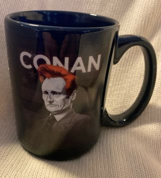 Conan O’Brien Face Mug,  Late Night Show—Ceramic Coffee/Tea,  Black 2