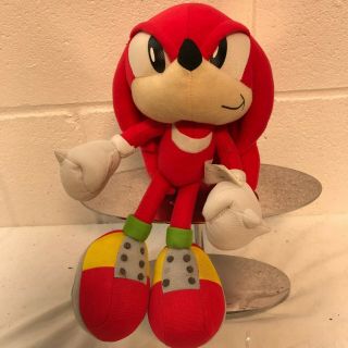 10 " Knuckles Sonic The Hedgehog Plush Vintage Sega Toy Network