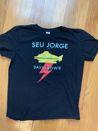 Seu Jorge Tribute To David Bowie Tour T Shirt Med Near Life Aquatic