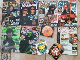 Metal Hammer Magazines (7) From 1996 Including 3 Cds