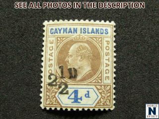 Noblespirit (jms) Cayman Islands No.  20 Mh =$2,  000 Cv W/ Certificate