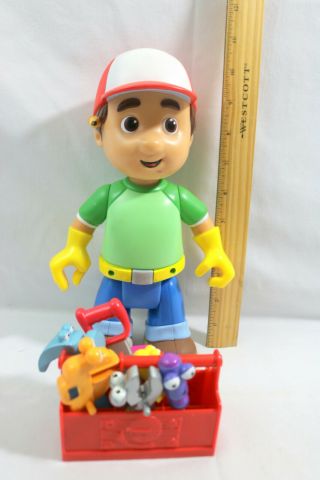 Talking Handy Manny Doll With Tool Box And 7 Tools