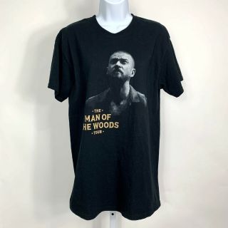 Justin Timberlake 2018 Man Of The Woods Tour Concert T - Shirt Size M Medium