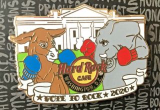 2020 Hard Rock Cafe Washington Dc Vote To Rock Democratic & Republican Party Pin