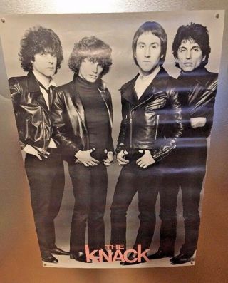 The Knack 1979 Promo Poster Band 20 " X30 " Rare Power Pop