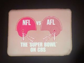 16mm Rare 20 Second Cbs - Tv Network Promo For Bowl 1 In 1967