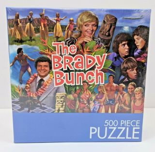 The Brady Bunch Tv Show 500 Piece Jigsaw Puzzle " Hawaii Bound " 18 " X24 "