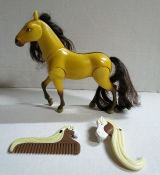 Dreamworks Spirit Stallion Of The Cimarron Horse Action Figure W Rain Brush Comb