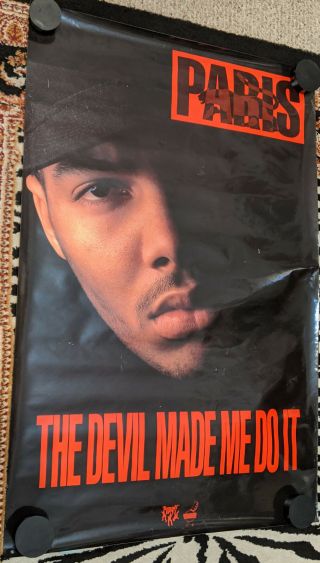Bay Area Rap/hip - Hop Promo Poster Paris - The Devil Made Me Do It Scarface 90s