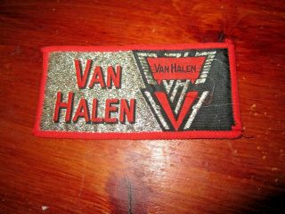 Vtg 70s 80s Van Halen Embroidered Patch Retro Ac/dc Aerosmith Quiet Riot