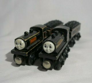 Douglas & Donald Set Coal Tenders Thomas The Tank Engine Train Wooden Railway