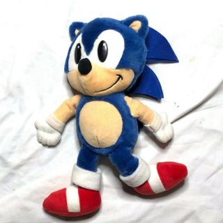 Rare Vtg Sonic The Hedgehog Plush Large 13 " 1993 Caltoy Toy Sega Game 90 