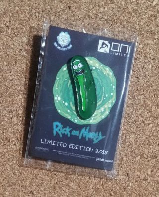 Rick & Morty Pin Pickle Rick 2018 Le Official Zen Monkey Soft Enamel Nip