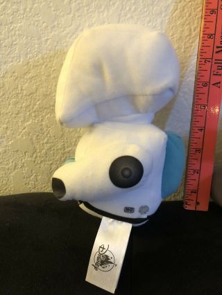 Rare Disney Robot M.  O Wall - e Plush White Stuffed Toy - 8.  5 