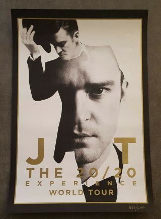 Justin Timberlake The 20/20 Experience World Tour Concert Poster 13x19 D /12000