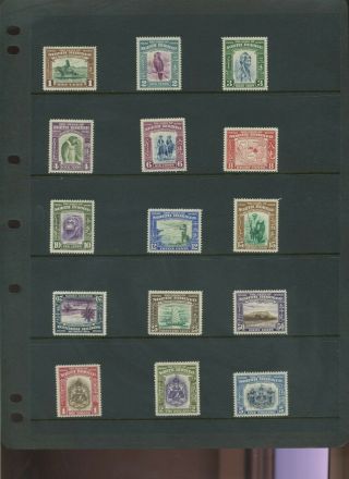 North Borneo 1939 Set Mh 20c And $5 Small Thin Others Mlh Difficult Set.