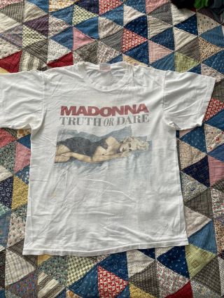 Vintage 1991 Madonna Truth Or Dare T - Shirt