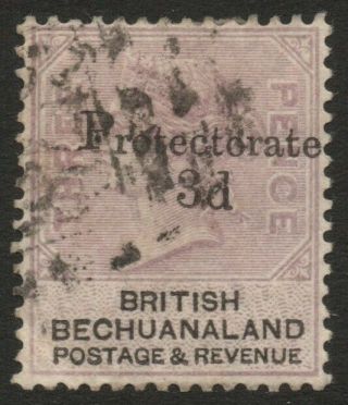 Bechuanaland - 1888 3d On 3d Pale Reddish Lilac & Black Sg 43 Good V38195