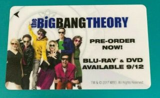 Sdcc Comic Con The Big Bang Theory Limited Edition Hotel Room Key Card