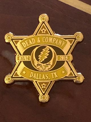 Dead And Company Pin Dallas,  Texas American Airlines Arena 7/2/2019 Official