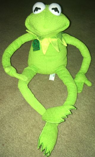 18 " Tall Magic Talking Kermit The Frog 30th Anniversary Tyco Plush Jim Henson