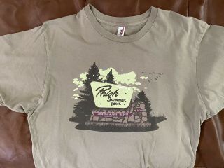 Phish 2010 Summer Tour Dry Goods Shirt: Size L (gently Worn)