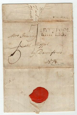 1793 Barbados To Great Britain Cover,  Liverpool Ship Letter Cancel