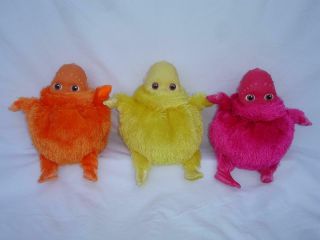 3 Boohbah Dolls Talking Humbah Jingbah Zingbah Yellow Pink Orange Silly Sounds
