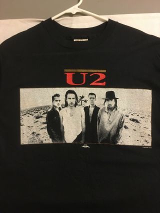 Vintage Never Worn U2 Joshua Tree 1987 Tour Concert T - Shirt Size Xl