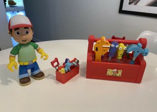 Talking Handy Manny Doll With Tool Box & Tools - 2007 - Mattel - Great Shape