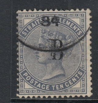 Sg 7 British Post Office In Siam (bangkok) 1882 10 Cent Slate Fine