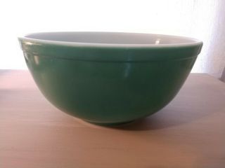Vintage Pyrex Primary Color Green Mixing Nesting Bowl 403 2.  5 Qt No Number 1940s