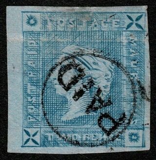Mauritius 1859 Sg38 2d Blue Lapirot Intermediate Impression Pos.  8 Gu Cat.  £1400