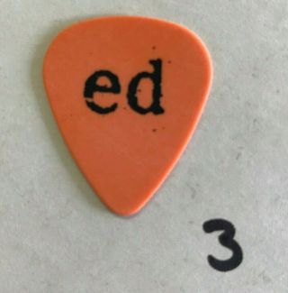 Pearl Jam Pick Eddie Vedder " Ed Name " Guitar Pick (3)