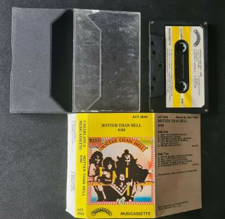 Kiss Hotter Than Hell - 1974 - Casablanca Cassette - Australian Release - Rare Aucoin