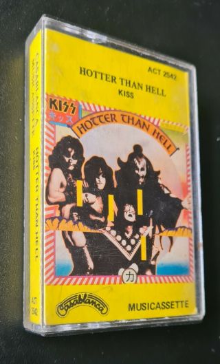KISS HOTTER THAN HELL - 1974 - CASABLANCA CASSETTE - AUSTRALIAN RELEASE - RARE AUCOIN 2