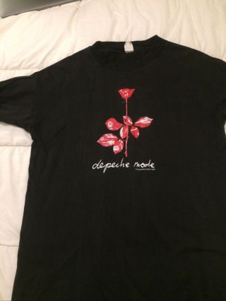 Depeche Mode 1998 Singles 86 - 98 Tour Concert T - Shirt Size L Large Cities On Back