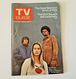 Vintage Tv Guide July 3 - 9 1971 Issue 953 The Mod Squad